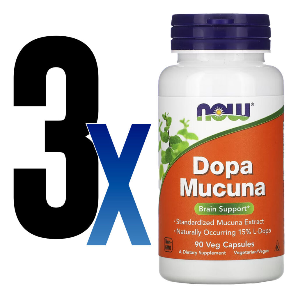 Dopa Mucuna Now Foods 90 Cápsulas Vegetarianas 3un - Imagem 2