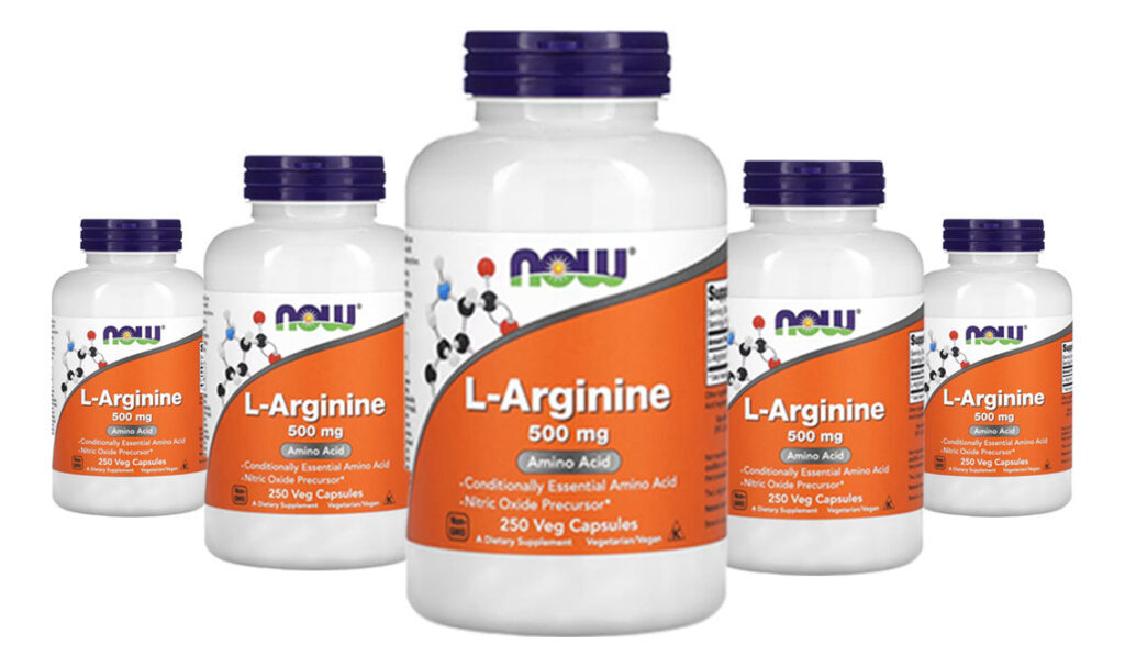 L-arginina 500mg Now Foods L-arginine 250 Veg Caps 5un