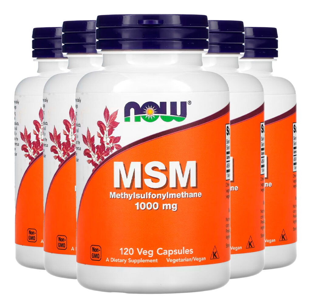 Msm 1000mg 120 Caps Importado 5un Now Foods