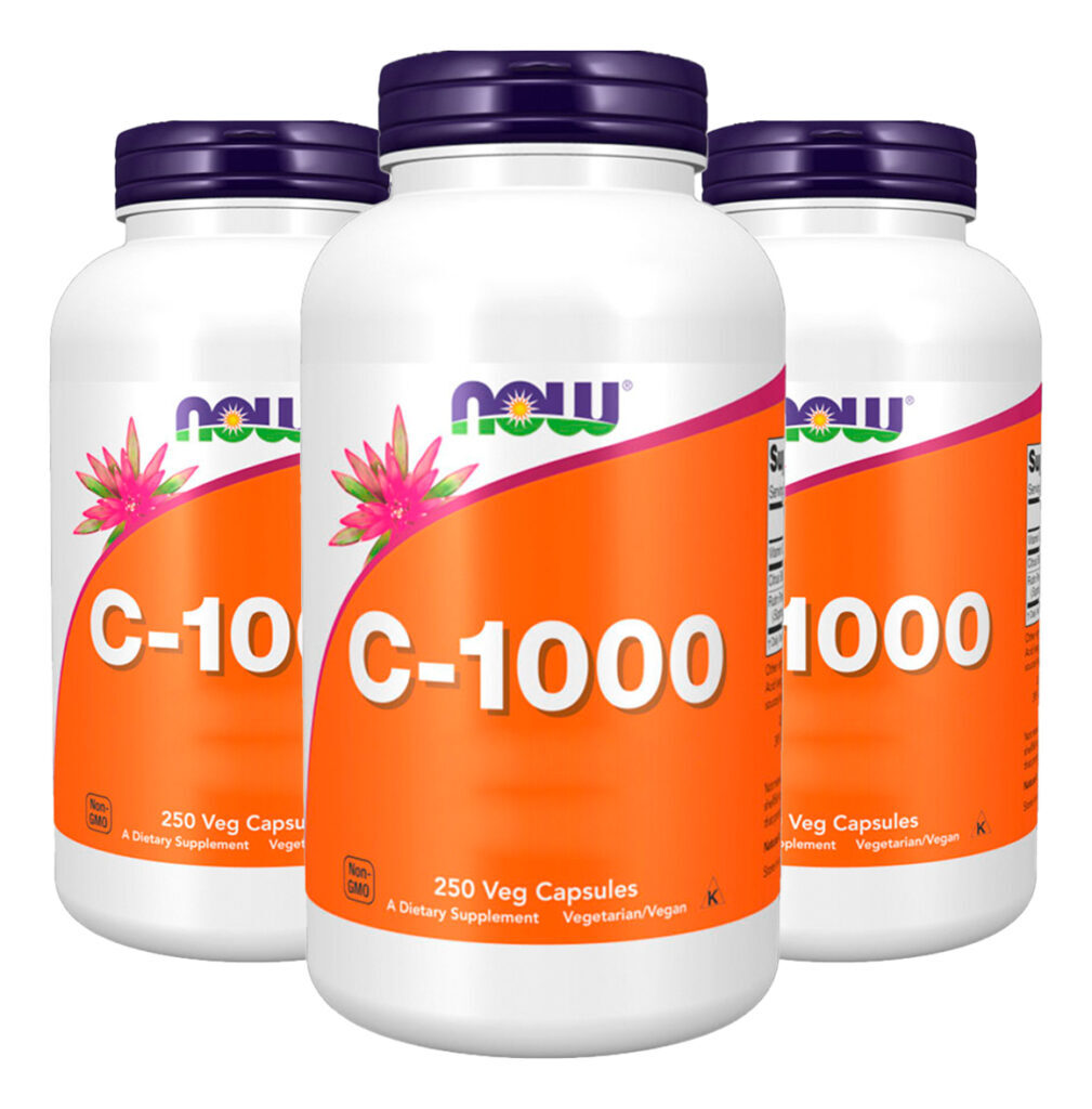 Now Foods Vitamina C-1000mg 250 Cápsulas Importado 3un
