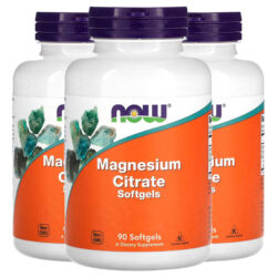 Citrato De Magnésio Now Foods 90 Softgels Importado 3un