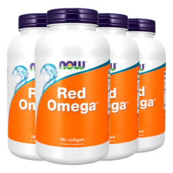 Óleo De Peixe Red Omega Now Foods 180 Sofgels Importado 4un