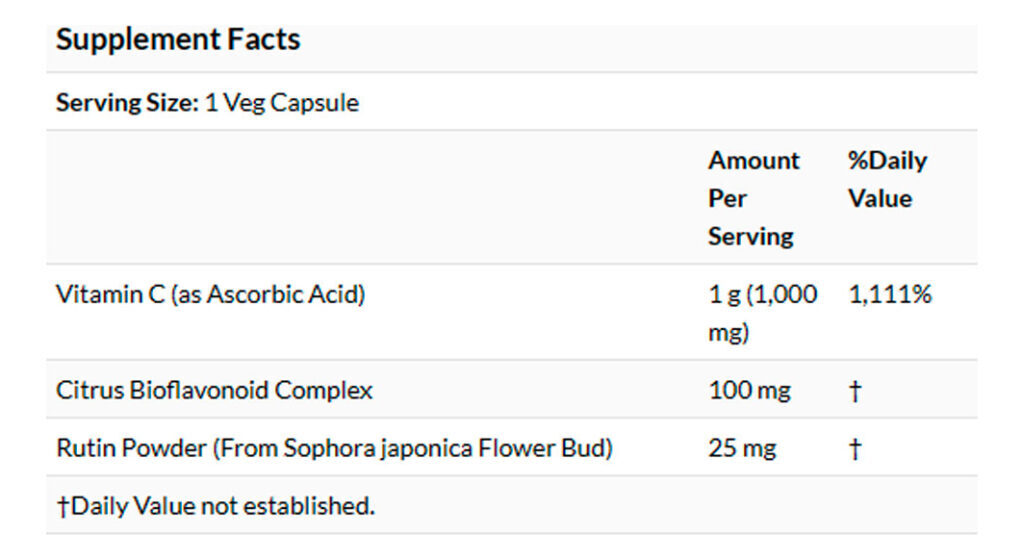 Vitamina C-1000 Now Foods 30 Veg Cápsulas + Porta Cápsulas - Imagem 4