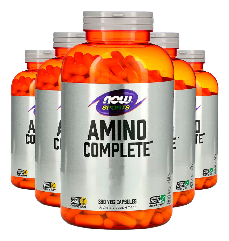 Amino Complete Now Foods Com Vit. B6 360 Cáps Importado 5un