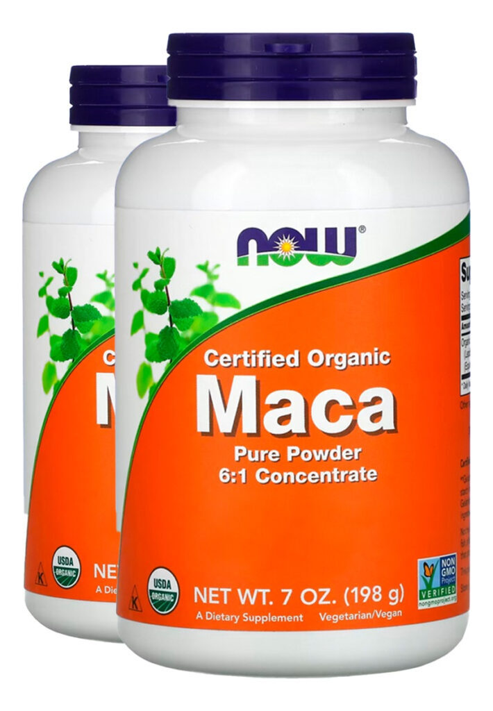 Maca Peruana Em Pó 198g Orgânica Importado 2un Now Foods