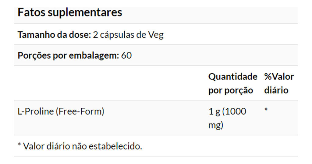 L-prolina 500mg Now Foods 120 Caps + Porta Cápsulas - Imagem 4