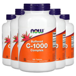 Complexo Vitamina C 1000mg 180 Tabls Importado 5un Now Foods