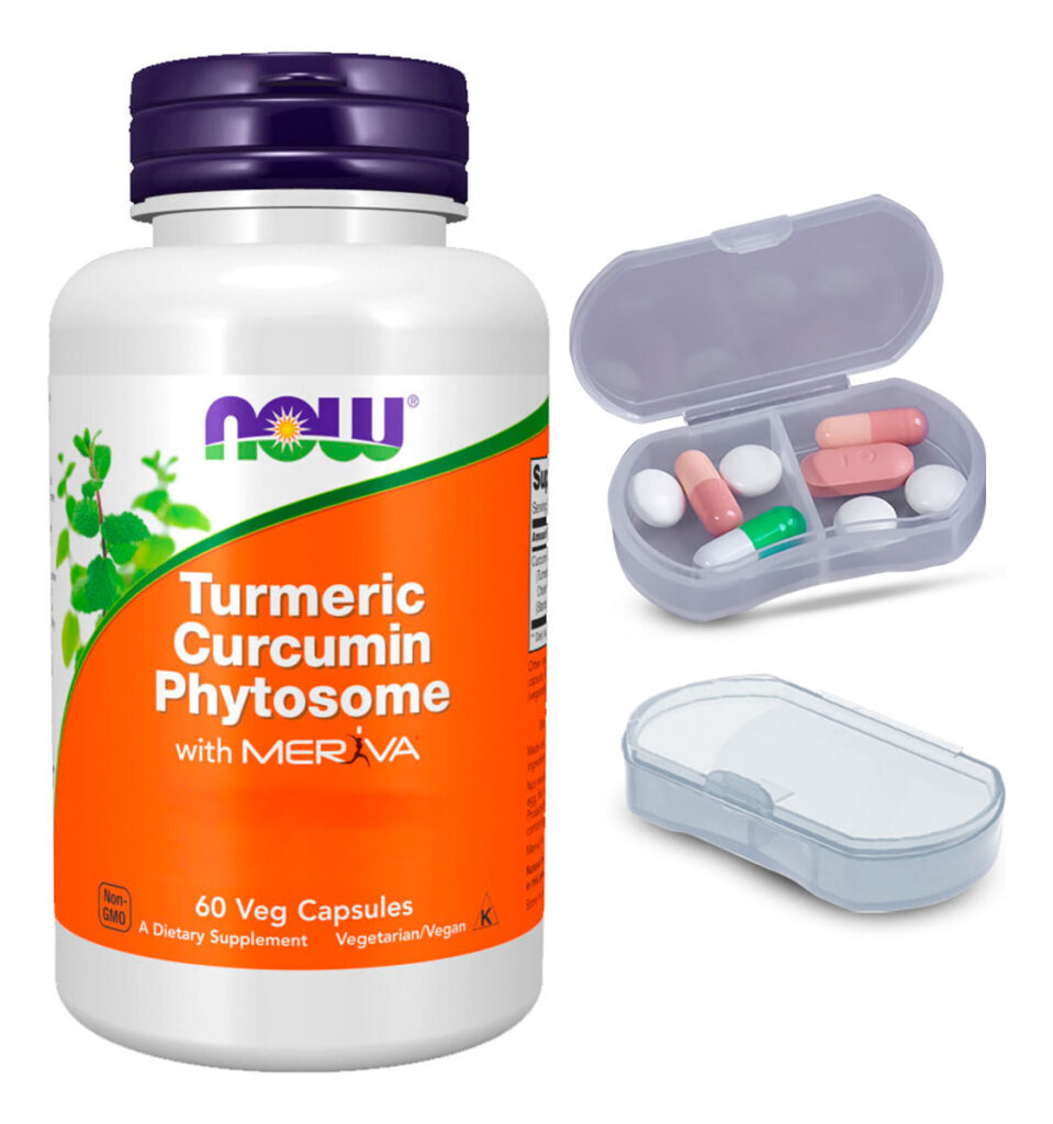 Curcumina Fitossomo 500mg Now Foods 60cáps + Porta Cápsulas