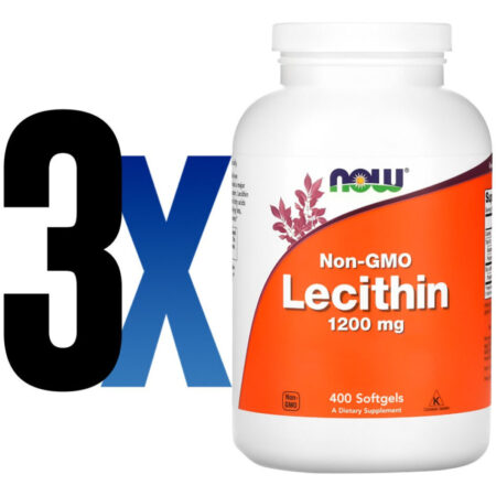 Lecitina 1200mg 400 Soft Importado 3un Now Foods - Imagem 2