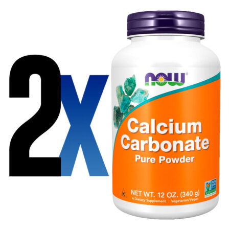 Carbonato Cálcio Pó 340g Importado 2un Now Foods - Imagem 2