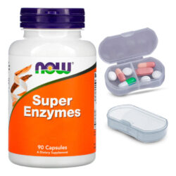 Super Enzimas Digestivas Now Foods 90 Cáps + Porta Cápsulas