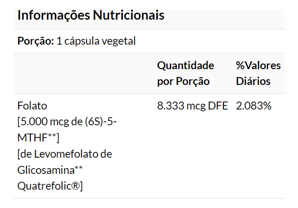 Folato De Methyl 5000mcg Now Foods 50 Cápsulas Importado 5un - Imagem 5