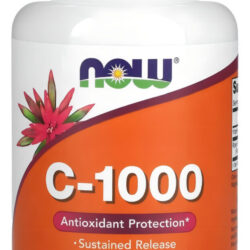 Vitamina C 1000mg Rose Rips 100 Tab Time Release Now Foods Sabor Sem Sabor