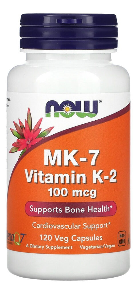Vitamina K2 Mk7 100mcg Now Foods 120veg Caps Sabor Sem Sabor - Imagem 2