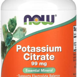 Citrato De Potássio 99mg 180veg Caps Nowfoods Importado