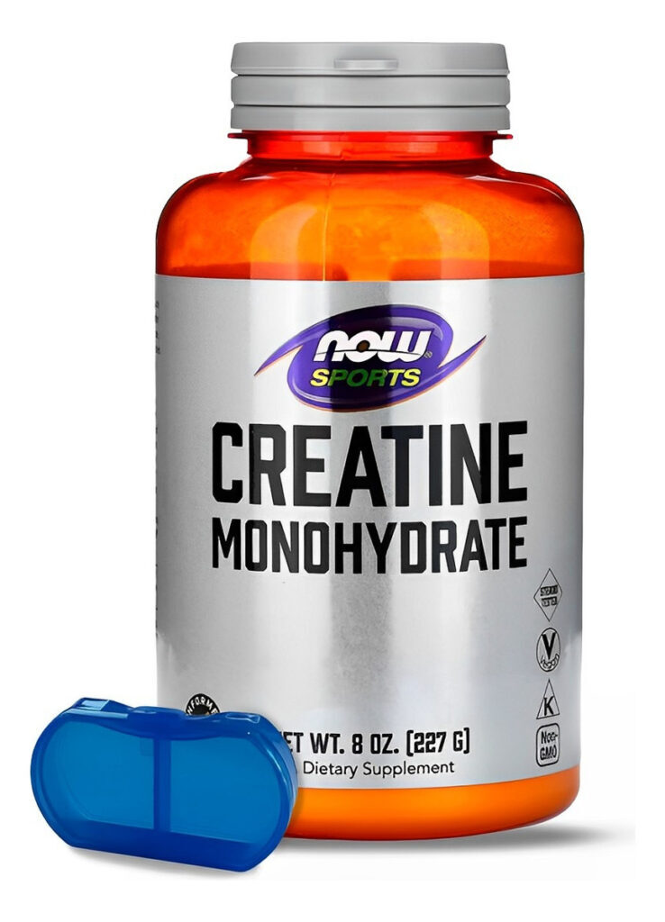 Creatina Monohidratada Now Foods 227g Em Pó +porta Cápsulas