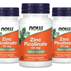 Zinco Picolinato 50mg Now Foods Zinc 60veg Caps 3un Sabor Sem Sabor