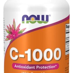 Vitamina C 1000mg E Rosa Mosqueta Now Foods 100tabls Sabor Sem Sabor