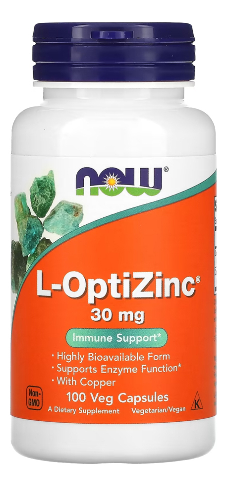 Suplemento Now Now Foods L-optizinc Sabor Sem Sabor