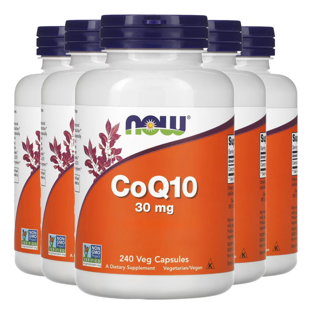 Coenzima Coq10 30mg Now Foods 240 Cáps Importado 5un