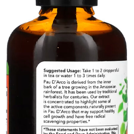 Extrato Pau D'arco Now Foods 59 Ml Importado - Imagem 2