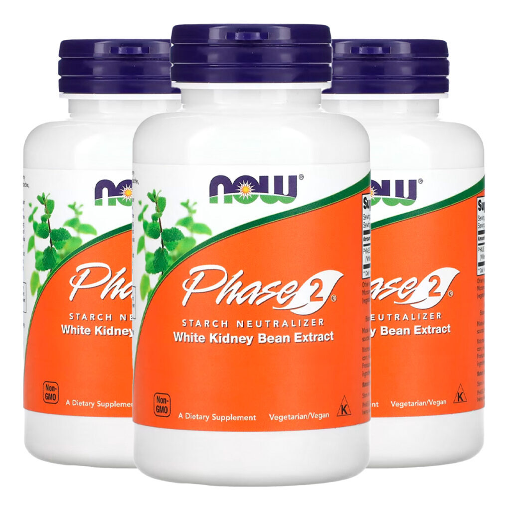 Phase 2 500mg Now Foods 120 Veg Cápsulas Importado 3un