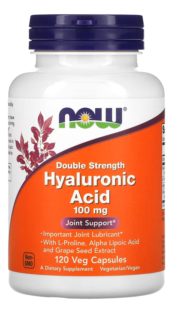 Ácido Hialurônico 100mg Now Foods 120 Cápsulas Importado 3un - Imagem 5