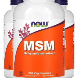 Msm 1000mg 240 Cápsulas Importado 3un Now Foods
