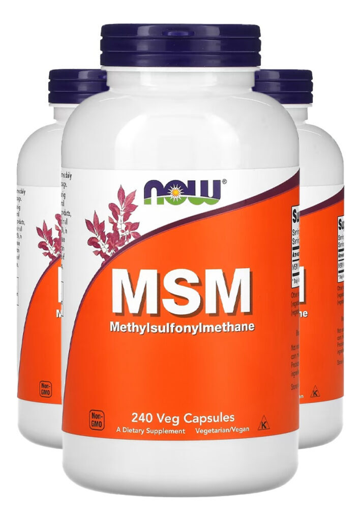 Msm 1000mg 240 Cápsulas Importado 3un Now Foods