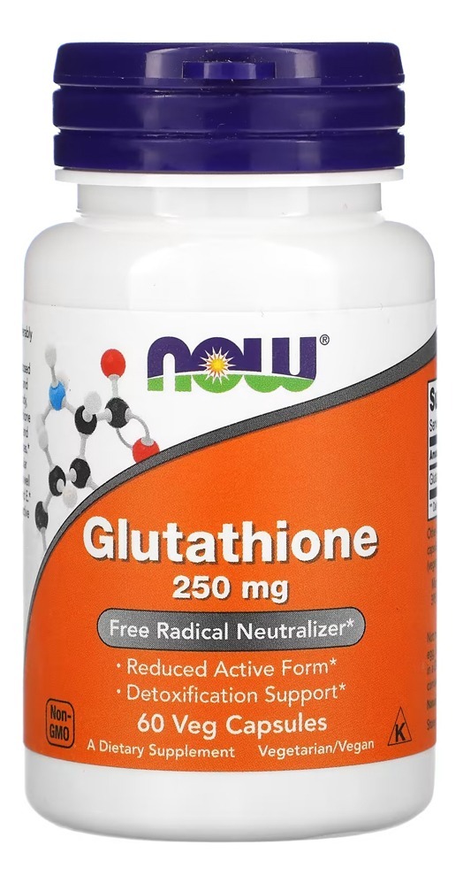 Glutathione Glutationa 250mg Now Foods 60cap Vegetarianas