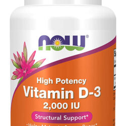 Vitamina D3 2000 Iu Alta Potência Now Foods 120soft Eua/usa