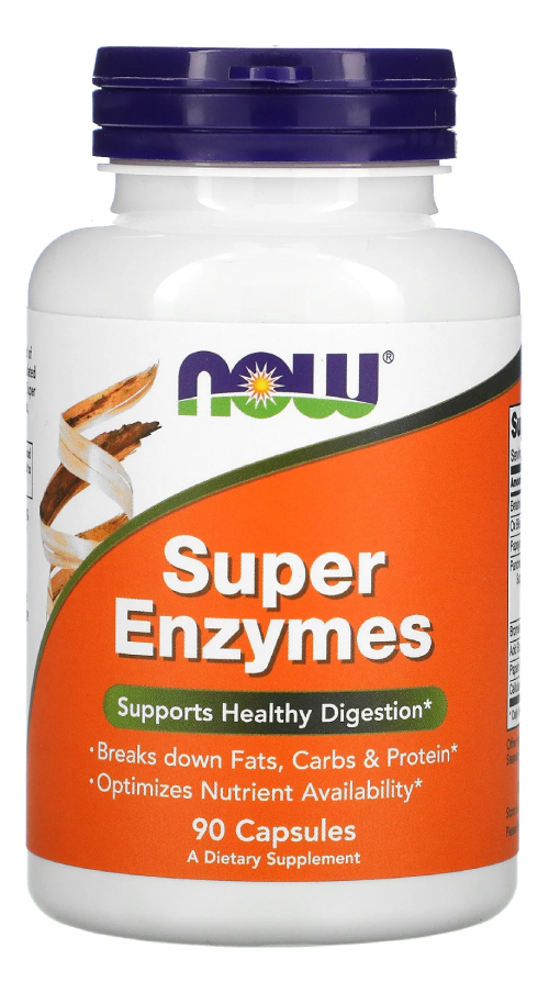 Now Foods Super Enzymes 90 Cápsulas No Brasil Sabor Sem Sabor