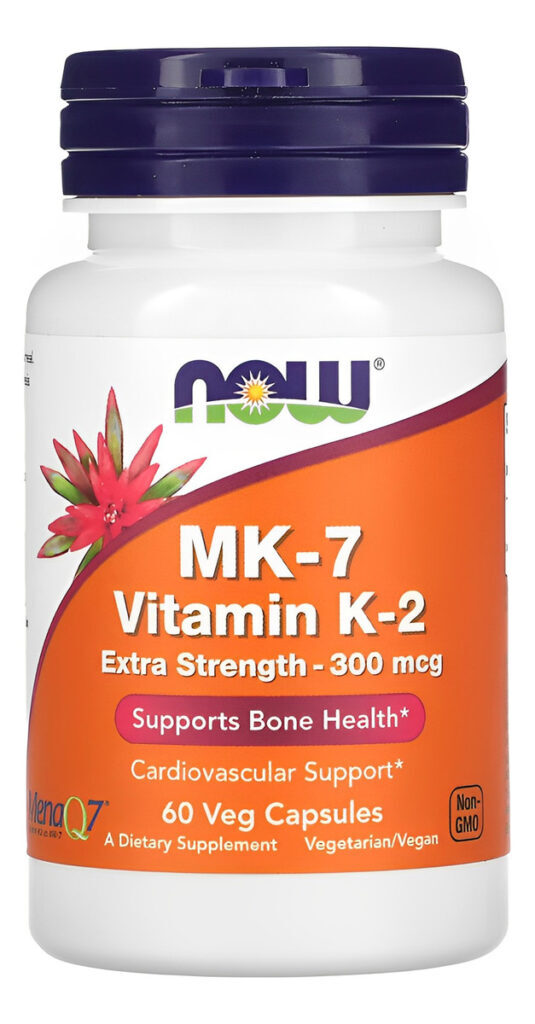 Mk-7 Vitamina K-2 300mcg Now Foods 60 Cápsulas Importado 5un - Imagem 4