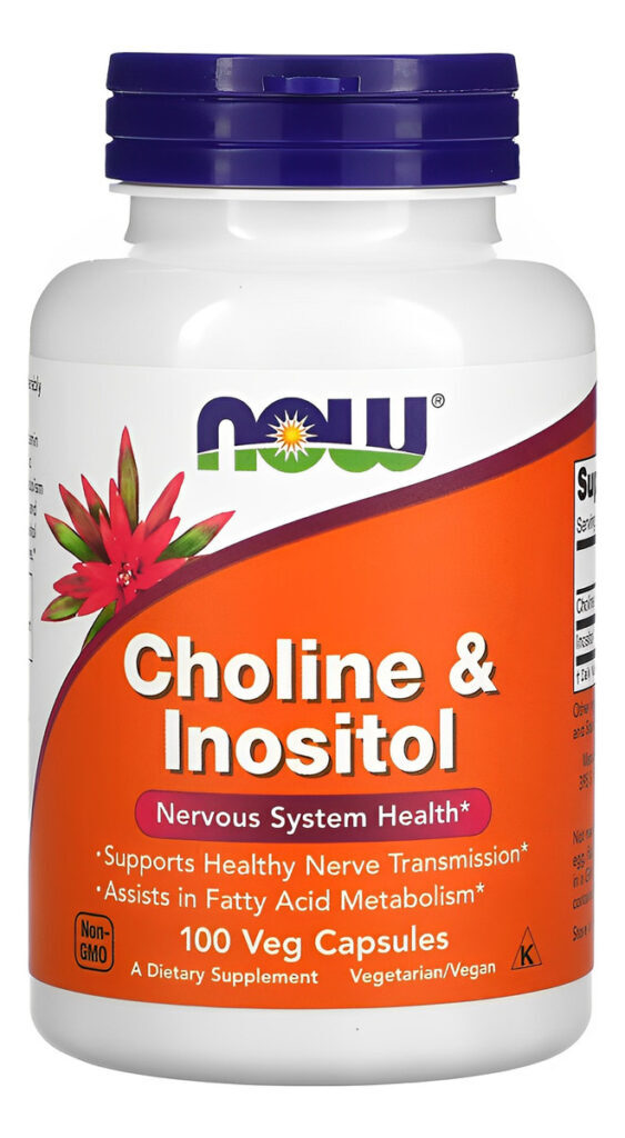 Colina E Inositol 250/250mg 100veg Caps Now Foods Sabor N/a