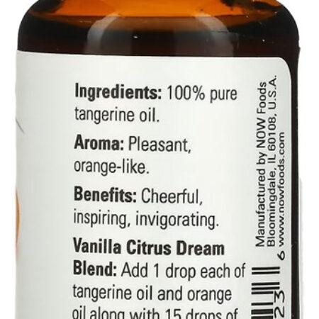 Óleo De Tangerina Now Foods 30 Ml Puro Importado - Imagem 2