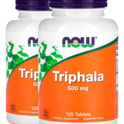 Triphala 500mg 120 Tabs Importado 2un Now Foods