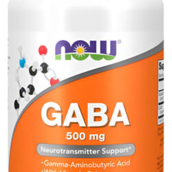 Ácido Gaba 500mg Now Foods Com Vitamina B-6 200 Veg Caps