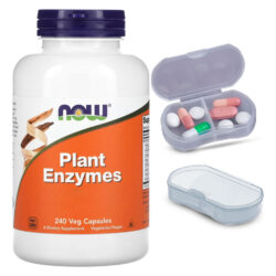 Plant Enzimas Now Foods 240 Caps + Porta Cápsulas