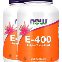 Vitamina E-400 D-alfa Tocoferol 250s Importado 2un Now Foods