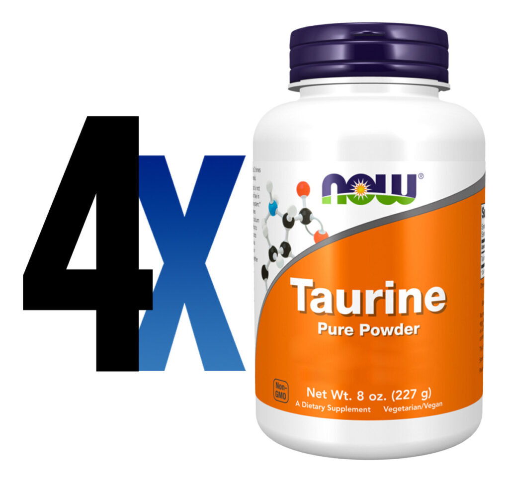 Taurina Em Pó Now Foods 227 G Importado 4un - Imagem 2