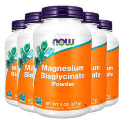 Bisglicinato De Magnésio Em Pó 227g Importado 5un Now Foods