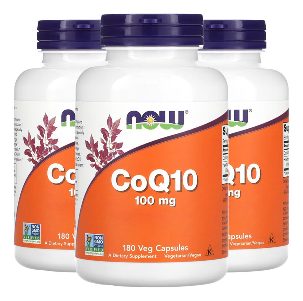 Coenzima Coq10 100mg Now Foods 180 Cápsulas Importado 3un