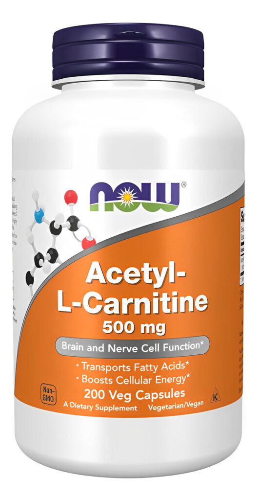 Acetil L-carnitina 500mg 200veg Caps Importado
