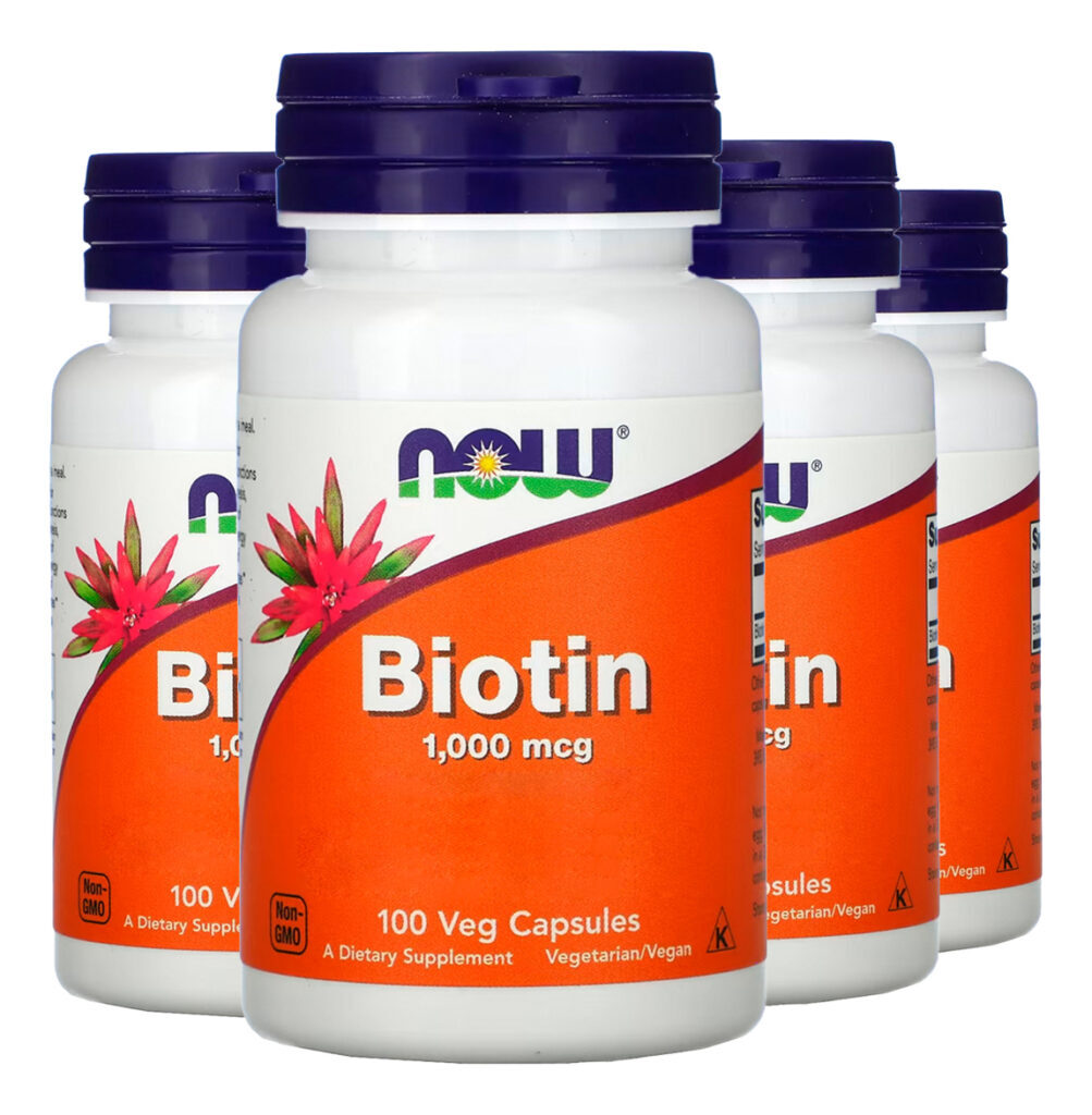 Biotina 1000mcg 100 Veg Cáps Importado 4un Now Foods
