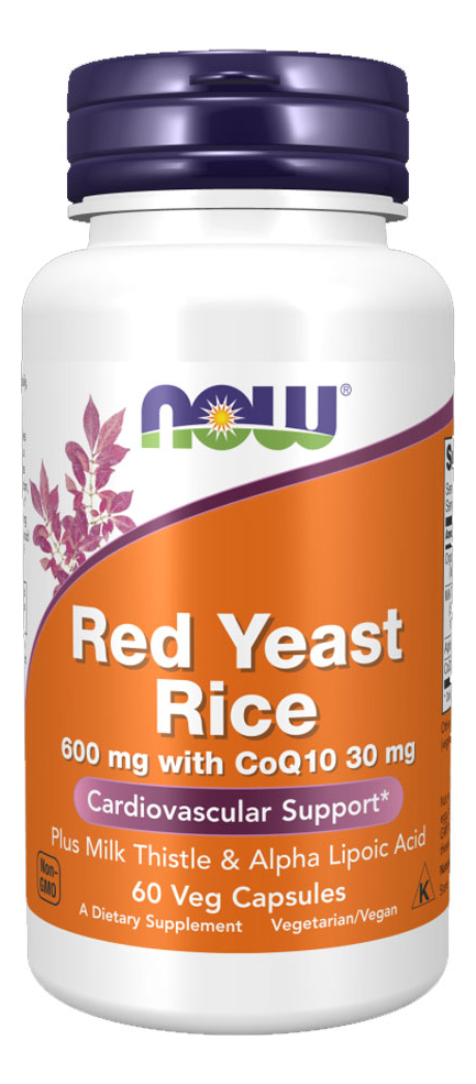 Now Foods Arroz Vermelho 60mm + Coq10 60cáps Importado