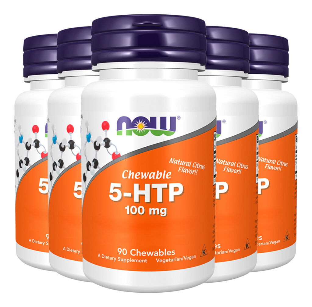 5-htp 100mg Now Foods 90 Chewables Importado 5un