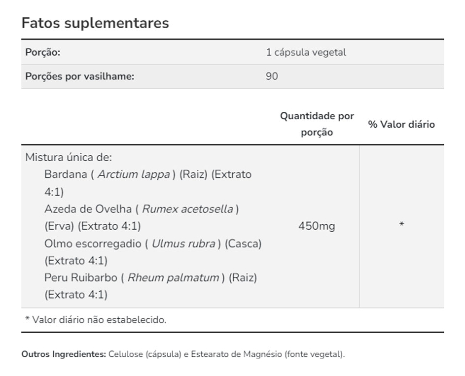 Extrato Ervas Ojibwa 450mg Now Foods 180 Cáps Importado - Imagem 4