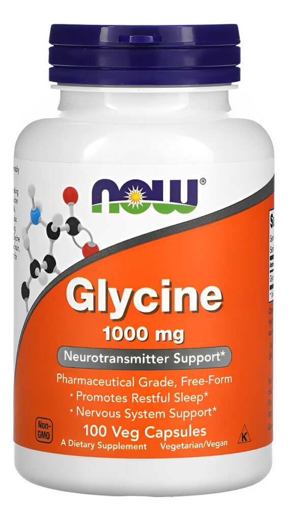 Glicina 1000mg Glycine 100 Veg Cáps Importado