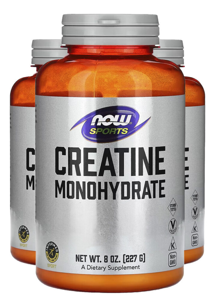 Creatina Monohidratada 227g Em Pó Importado 3un Now Foods