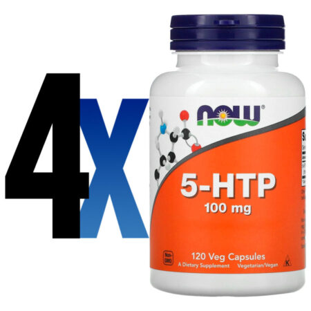 5htp 100mg Now Foods 5hidroxitriptofano 120cáp Importado 4un - Imagem 2